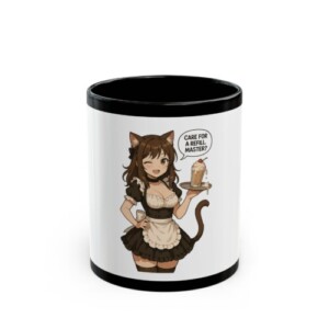 Coffee Cup - Care For a Refill Master Anime Cat Girl