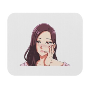 Ecchi Mouse Pad | Blushing MILF Hentai Accessory